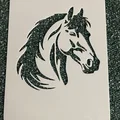 Bộ 4 khuôn hình con ngựa #2 - Mẫu stencil dùng để vẽ và tô màu - Thumbnail 4