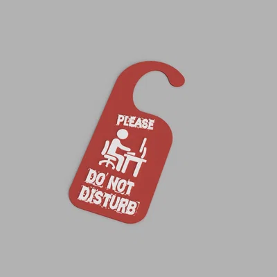 Bảng treo cửa "Gamer Zone" và "Do Not Disturb" in 3D cho game thủ