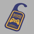 Bảng treo cửa "Gamer Zone" và "Do Not Disturb" in 3D cho game thủ - Thumbnail 4