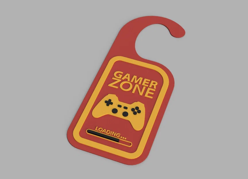 Bảng treo cửa "Gamer Zone" và "Do Not Disturb" in 3D cho game thủ - Image 5