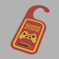 Bảng treo cửa "Gamer Zone" và "Do Not Disturb" in 3D cho game thủ - Thumbnail 5