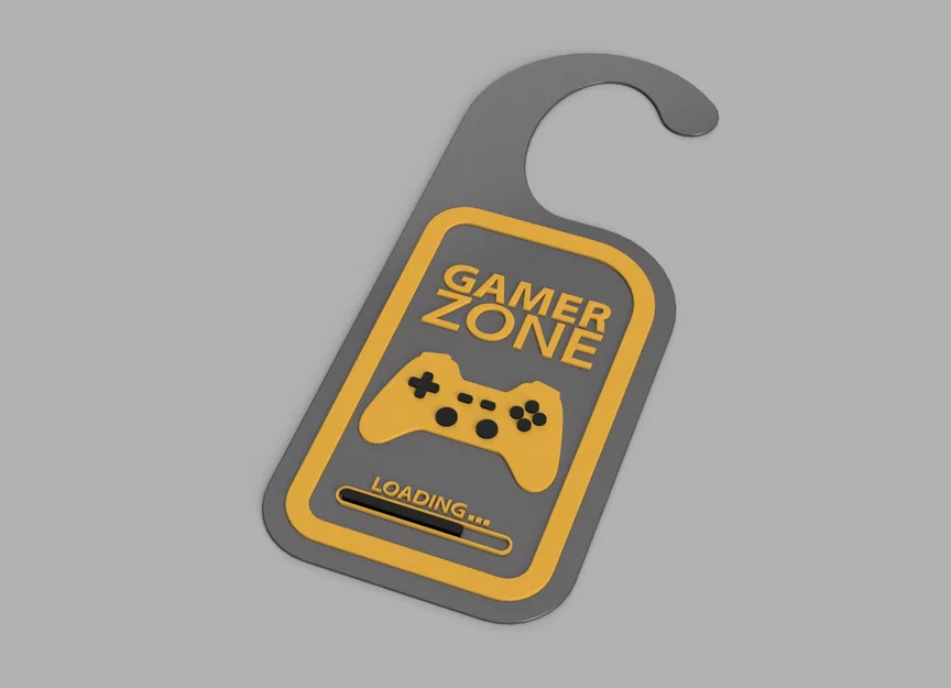 Bảng treo cửa "Gamer Zone" và "Do Not Disturb" in 3D cho game thủ - Image 7