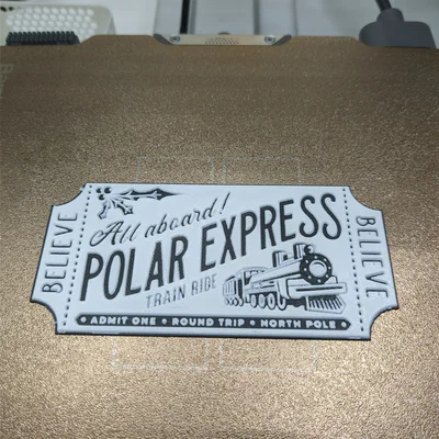 Giáng sinh #4 - Vé tàu Polar Express