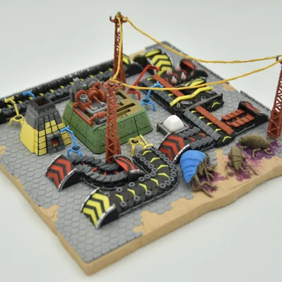 Mô hình tiểu cảnh Factorio ấn tượng cho tín đồ 3D Printing