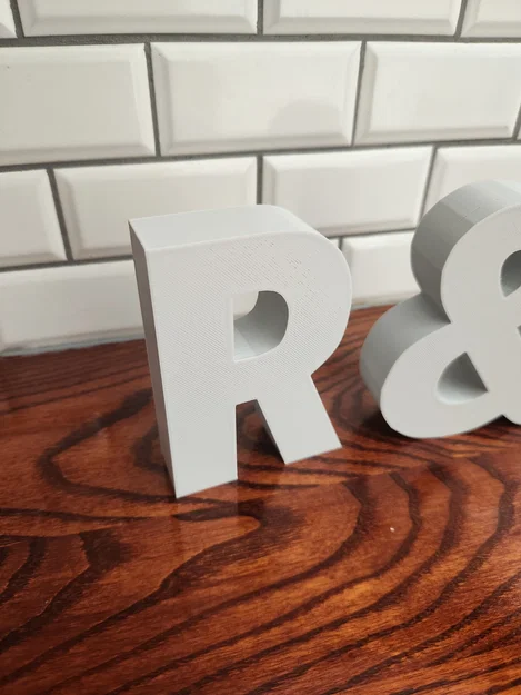 Bộ Chữ Cái và Số 3D In Ấn Dễ Dàng (100mm) - Image 2