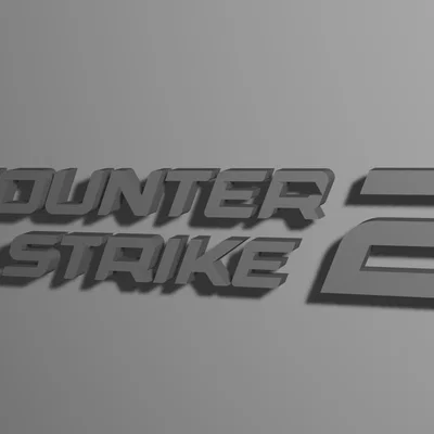 Mô hình 3D Logo Counter-Strike 2 (CS2) - Trang trí góc Gaming cực chất