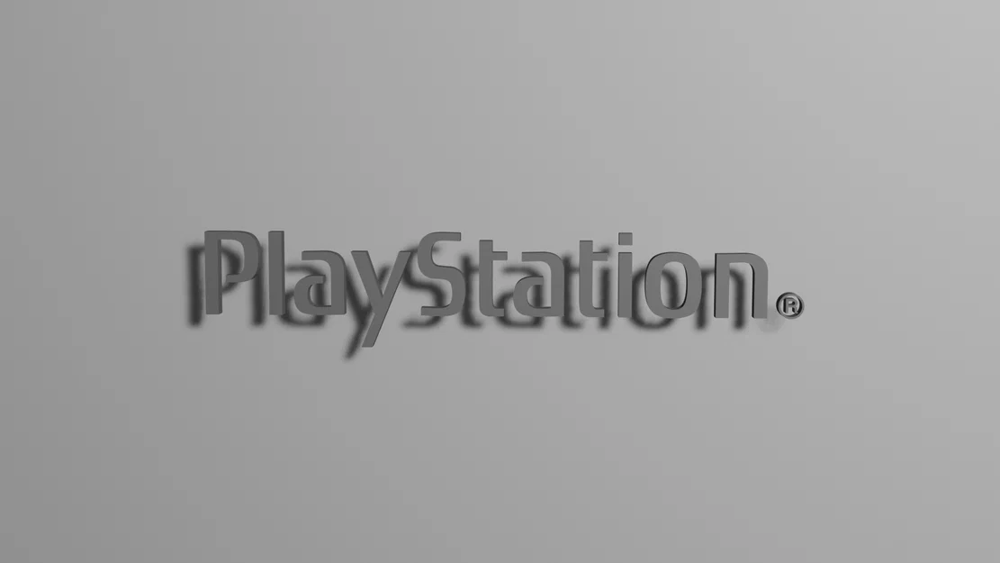 Mô hình logo PlayStation 3D trang trí góc máy cực chất - Image 1