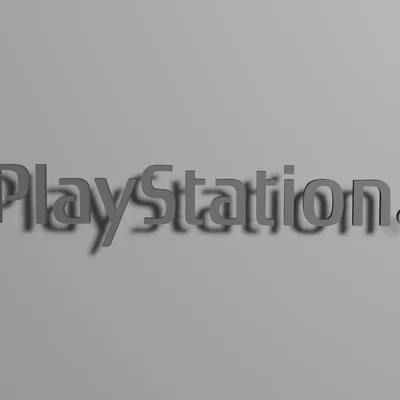 Mô hình logo PlayStation 3D trang trí góc máy cực chất