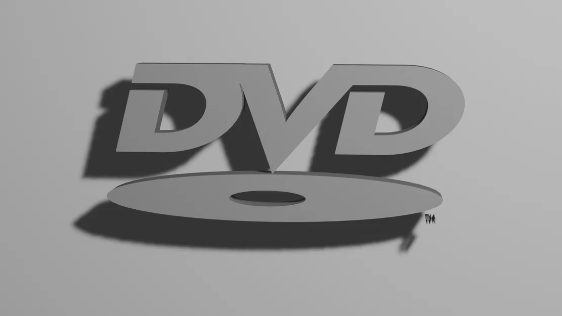 Mô hình logo DVD in 3D - Phụ kiện trang trí phòng phim cực chất - Image 1