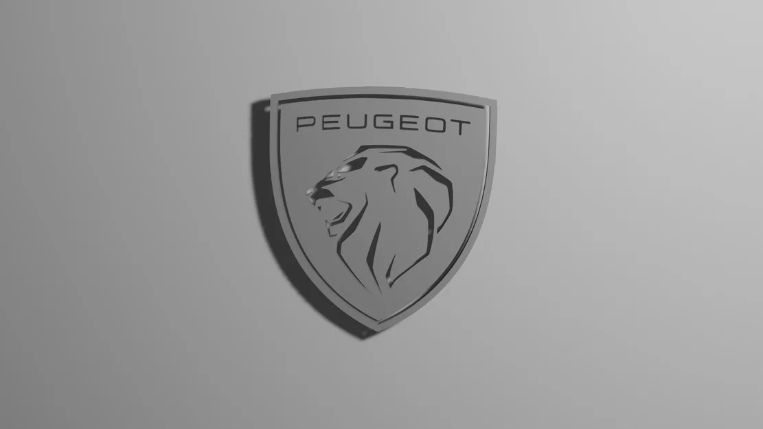 Mô hình logo Peugeot 3D sắc nét trang trí cho người yêu xe - Image 1