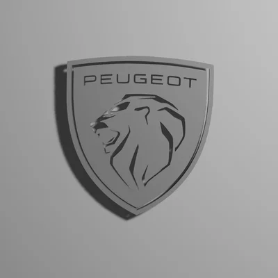 Mô hình logo Peugeot 3D sắc nét trang trí cho người yêu xe