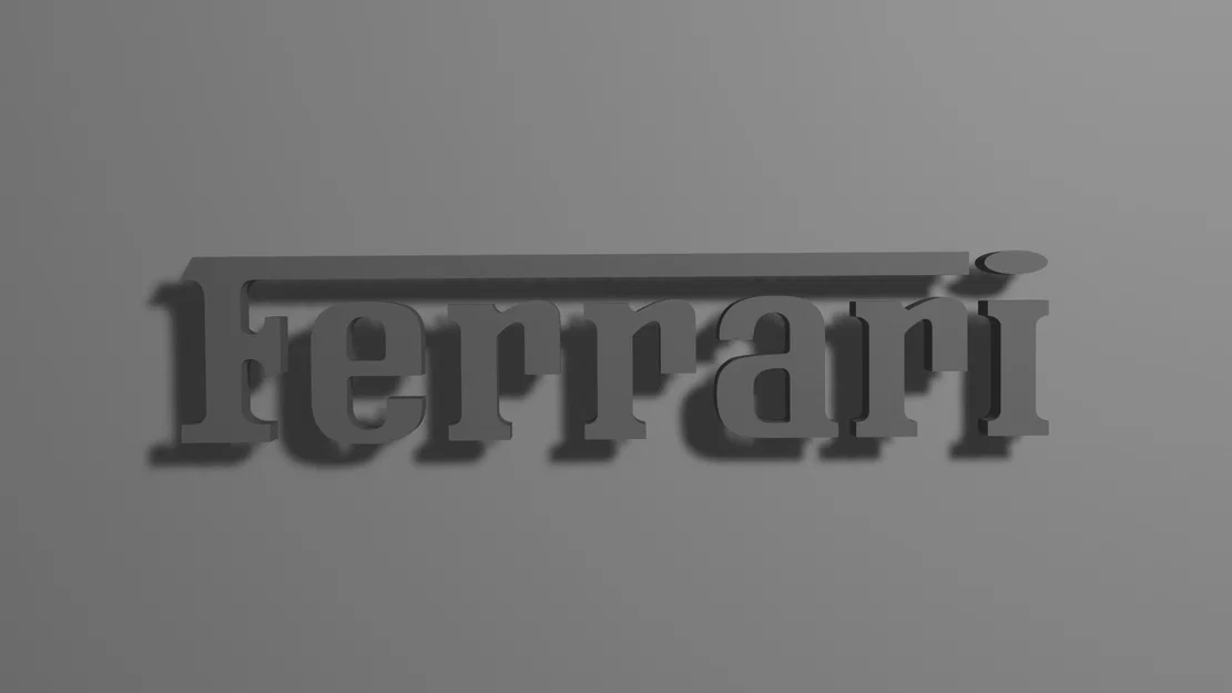 Tải mô hình logo Ferrari 3D đẹp mắt cho người yêu siêu xe - Image 1