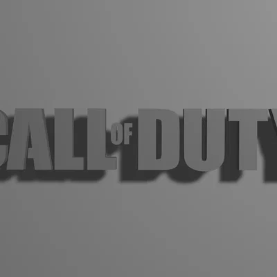 Mô hình trang trí 3D logo Call of Duty chất lượng cao