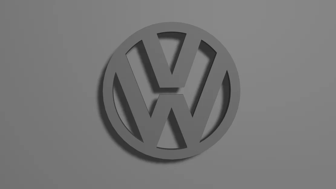 Mô hình 3D logo Volkswagen trang trí phong cách cho người đam mê xe - Image 1