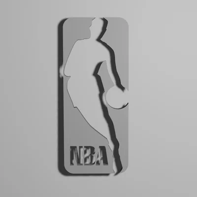 Mô hình 3D logo NBA - Phụ kiện trang trí độc đáo cho người yêu bóng rổ