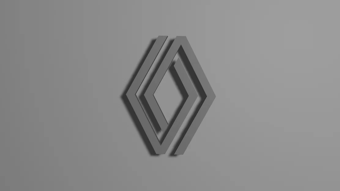 Mô hình logo Renault 3D sắc nét - File STL in 3D chất lượng cao - Image 1