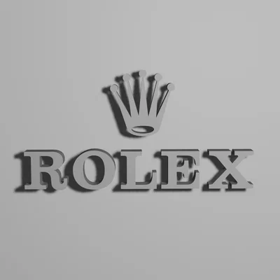 Mô hình logo Rolex 3D trang trí độc đáo cho tín đồ đồng hồ
