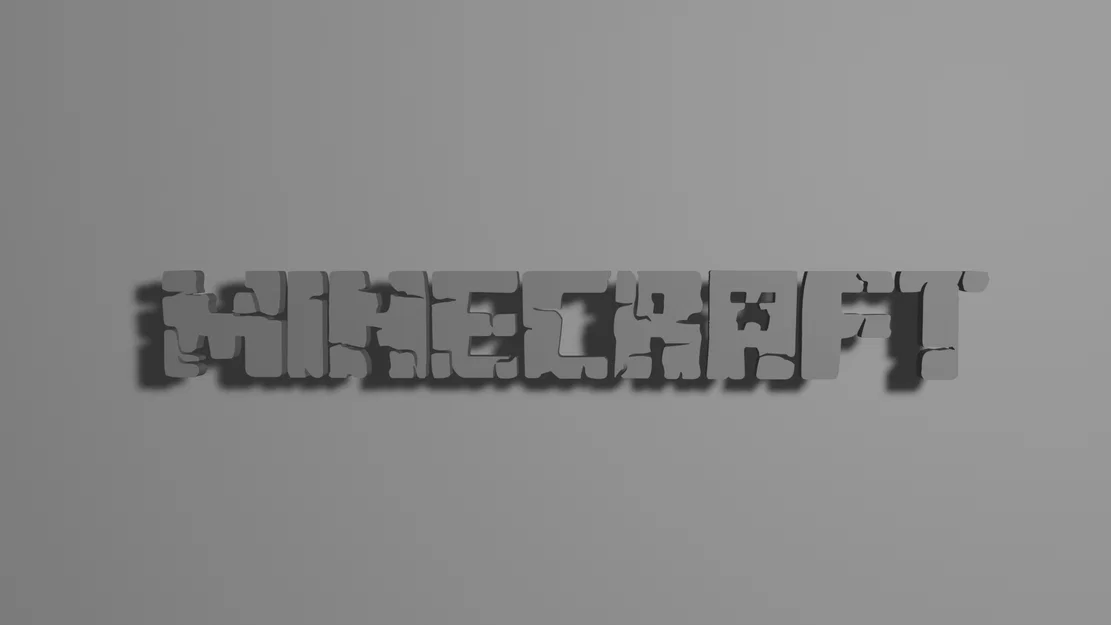 Mô hình logo Minecraft 3D trang trí độc đáo cho game thủ - Image 1