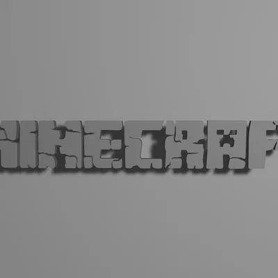Mô hình logo Minecraft 3D trang trí độc đáo cho game thủ