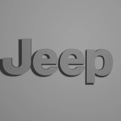 Mô hình logo Jeep trang trí 3D tinh tế - Tải file STL miễn phí