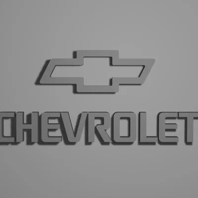 Mô hình Logo Chevrolet in 3D - Thiết kế trang trí đẹp mắt