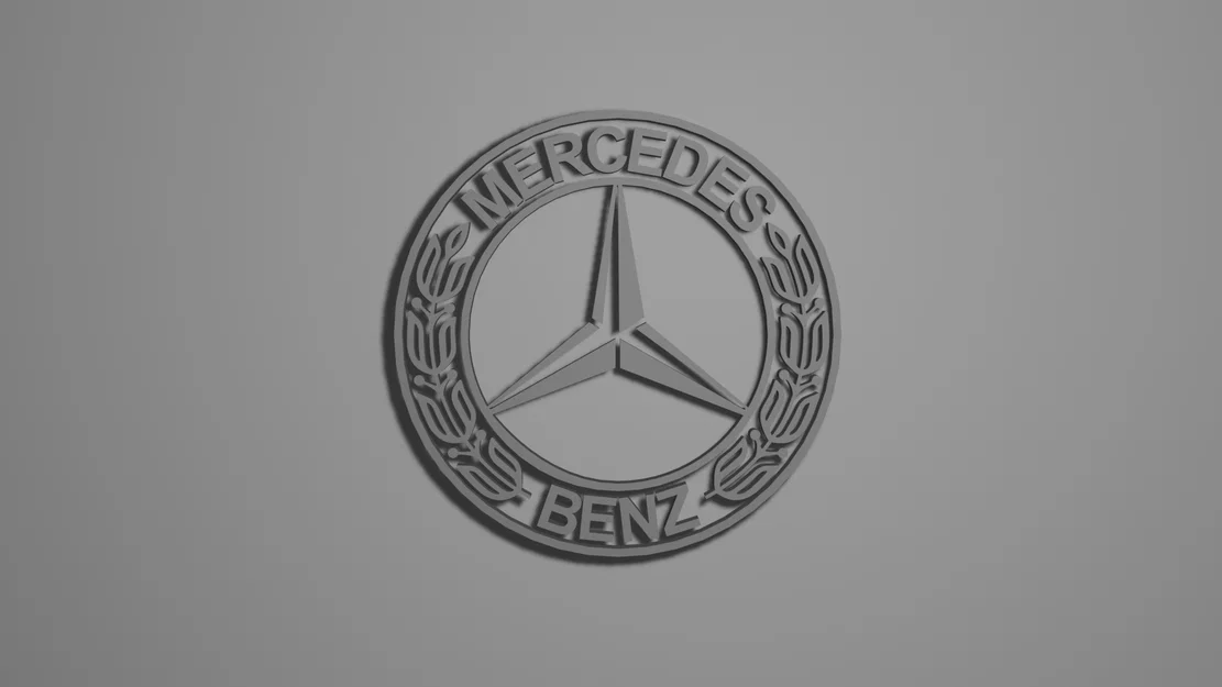 Mô hình logo Mercedes-Benz in 3D cực chi tiết cho người đam mê - Image 1