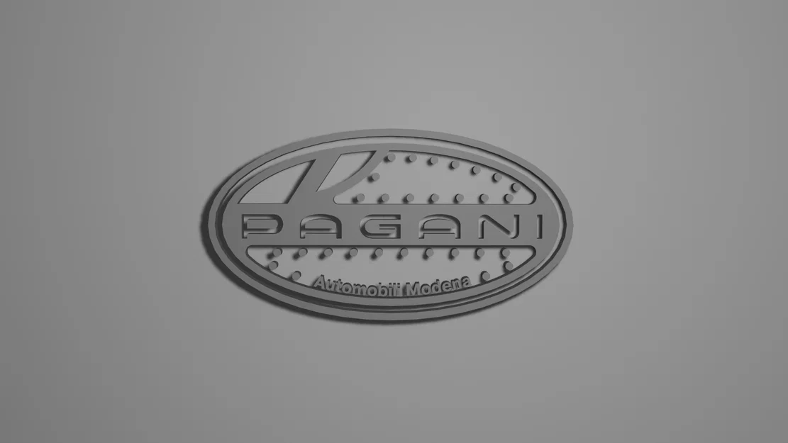 Mô hình logo Pagani in 3D sắc nét cho người đam mê siêu xe - Image 1