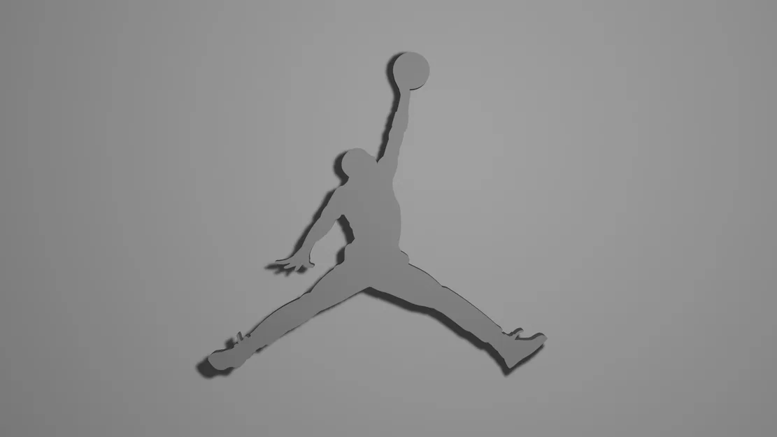 Mô hình in 3D logo Jordan (Jumpman) trang trí cực chất - Image 1