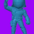 Mô hình 3D Cobra Commander phiên bản Chibi - Đồ chơi để bàn G.I. Joe - Thumbnail 1