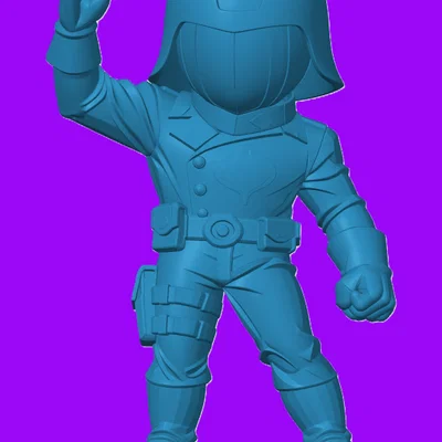 Mô hình 3D Cobra Commander phiên bản Chibi - Đồ chơi để bàn G.I. Joe