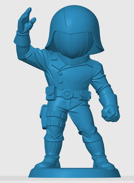 Mô hình 3D Cobra Commander phiên bản Chibi - Đồ chơi để bàn G.I. Joe - Image 2