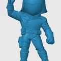 Mô hình 3D Cobra Commander phiên bản Chibi - Đồ chơi để bàn G.I. Joe - Thumbnail 2