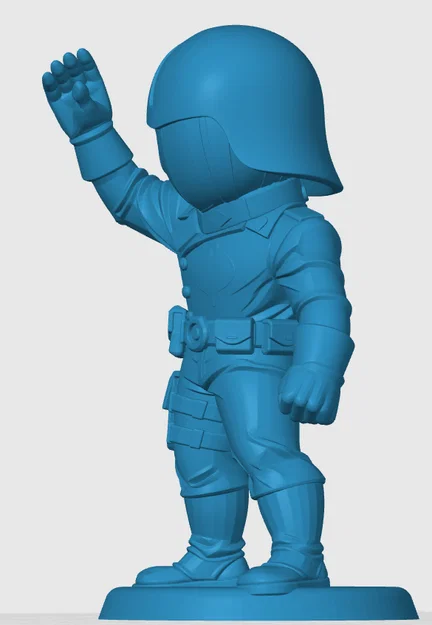 Mô hình 3D Cobra Commander phiên bản Chibi - Đồ chơi để bàn G.I. Joe - Image 3