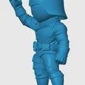 Mô hình 3D Cobra Commander phiên bản Chibi - Đồ chơi để bàn G.I. Joe - Thumbnail 3