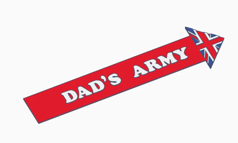 Mô hình logo chương trình truyền hình Dad's Army - Image 1
