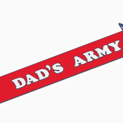 Mô hình logo chương trình truyền hình Dad's Army