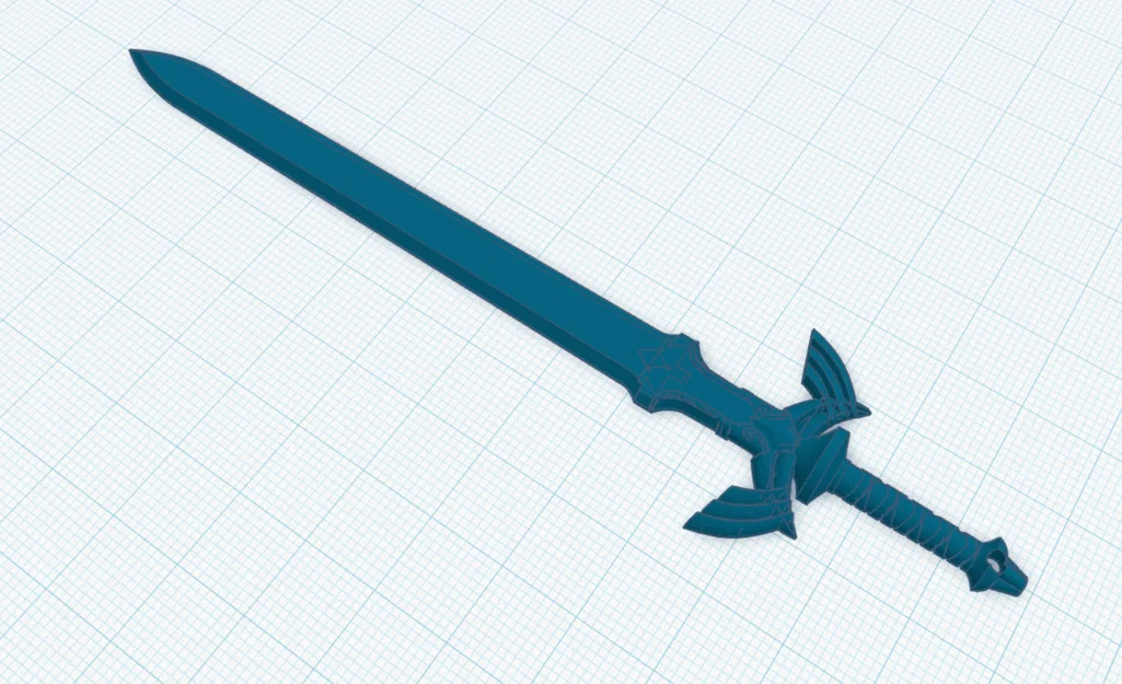Móc khóa Master Sword Zelda - Mẫu in 3D cực chất cho fan game - Image 1