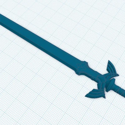 Móc khóa Master Sword Zelda - Mẫu in 3D cực chất cho fan game