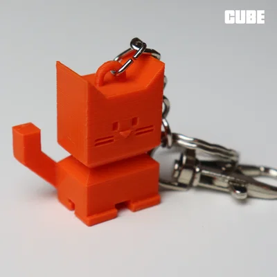 Móc khóa mèo Cali Cat - Phụ kiện in 3D dễ thương và độc đáo
