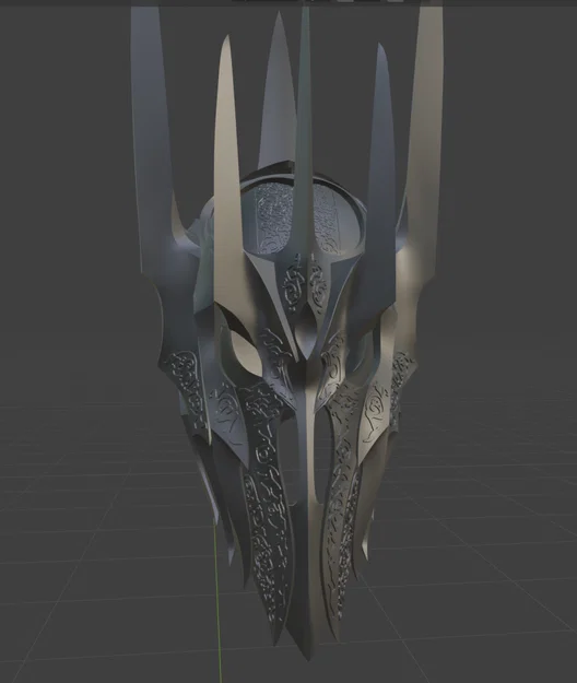 Mô hình mũ giáp Sauron in 3D dành cho fan Lord of the Rings - Image 1