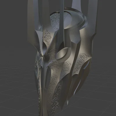 Mô hình mũ giáp Sauron in 3D dành cho fan Lord of the Rings