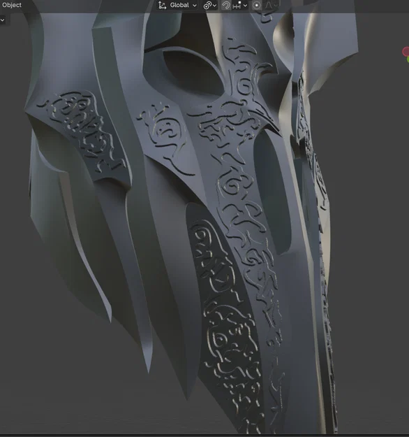 Mô hình mũ giáp Sauron in 3D dành cho fan Lord of the Rings - Image 4