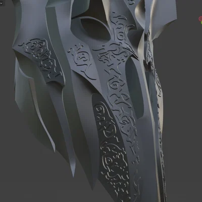 Mô hình mũ giáp Sauron in 3D dành cho fan Lord of the Rings