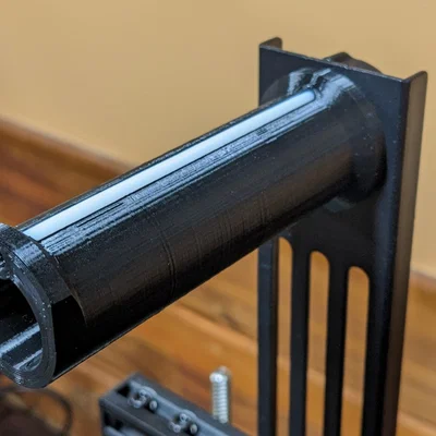 Ender 3: Giá đỡ cuộn chỉ gọn nhẹ, có khe chèn ống Teflon và trục kéo dài