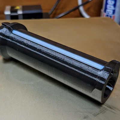 Ender 3: Giá đỡ cuộn chỉ gọn nhẹ, có khe chèn ống Teflon và trục kéo dài