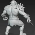 Mô hình 3D chiến binh Ork dũng mãnh cầm kiếm (Ork Warrior with Sword 3) - Thumbnail 3