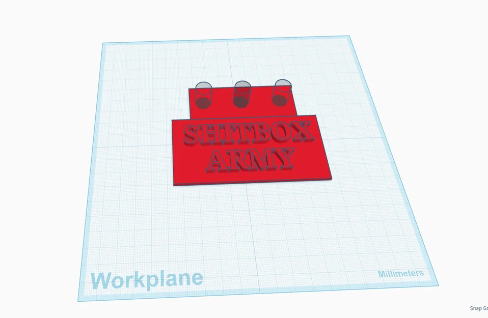 Bảng tên SHITBOX ARMY trang trí xe minibike (Dễ lắp đặt) - Image 1