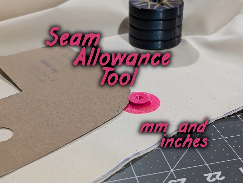 Bộ dụng cụ hỗ trợ vẽ đường may (Seam Allowance) - Hệ mét và hệ inch - Image 1