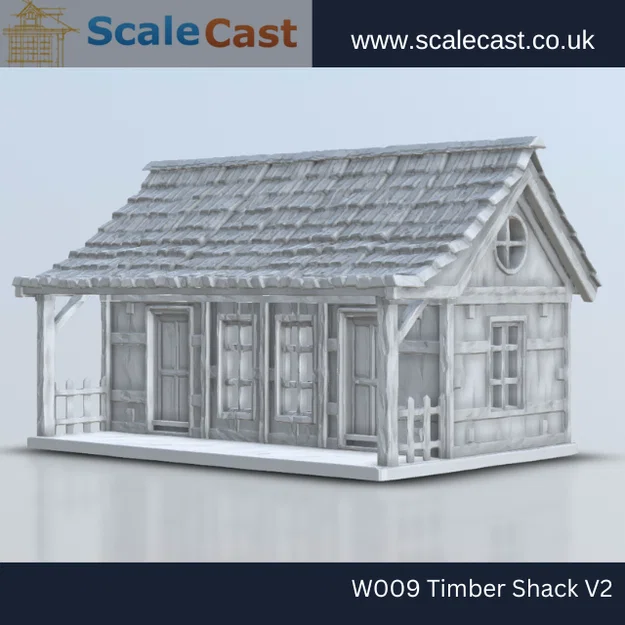 Nhà kho gỗ 28mm cho sa bàn Wargame và mô hình đường sắt - Image 2