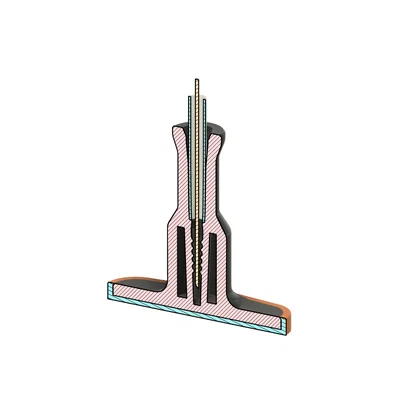 Nắp bịt ống PTFE kèm nhãn đánh dấu Filament